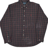 Ralph Lauren Checked Shirt - 2XL Burgundy Cotton