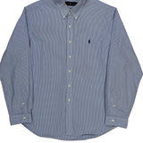 Ralph Lauren Striped Shirt - 2XL Blue Cotton