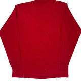 Tall Blank Fruit Of The Loom Single Stitch Long Sleeve T-Shirt - XL Red Cotton
