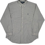 Ralph Lauren Checked Shirt - XL Grey Cotton