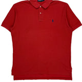 Polo By Ralph Lauren Polo Shirt - Large Red Cotton