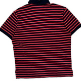 Tommy Hilfiger Striped Polo Shirt - Medium Navy Cotton