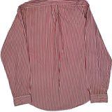 Ralph Lauren Striped Shirt - Large Red Cotton