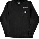 Carhartt Long Sleeve T-Shirt - Medium Black Cotton
