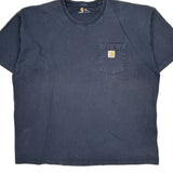 Carhartt T-Shirt - 2XL Blue Cotton