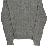 Polo By Ralph Lauren Cable Knit 1/4 Zip - Large Gray Cotton