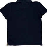 Age 10 Burberry Polo Shirt - Medium Navy Cotton