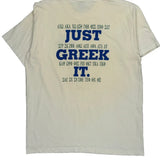 University Sponsored Bradley University Peoria, Il Fruit Of The Loom Single Stitch T-Shirt - XL Cream Cotton Blend