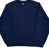 Fruit Of The Loom Sweatshirt - Medium Navy Cotton