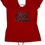 Harley Davidson Top - Medium Red Cotton