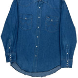 Wrangler Denim Shirt - Large Blue Denim