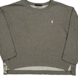 Polo By Ralph Lauren Sweatshirt - Large Gray Cotton