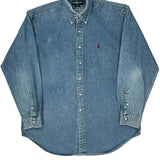 Ralph Lauren Denim Shirt - Large Blue Cotton