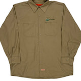 Red Kap Shirt - XL Khaki Polyester Blend