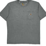 Carhartt T-Shirt - Large Gray Cotton