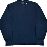 Nike Long Sleeve T-Shirt - 2XL Navy Cotton