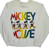 Mickey Mouse Artex Cartoon Sweatshirt - 3XL Multicoloured Cotton