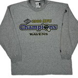 Baltimore Ravens Puma Nfl Long Sleeve T-Shirt - Large Grey Cotton