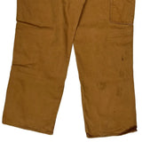 Dickies Double Knee Carpenter Trousers - 34W 30L Brown Cotton