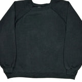 1990'S Blank Made In USA Hanes Sweatshirt - XL Black Cotton Blend