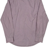 Slim Fit Polo By Ralph Lauren Checked Shirt - Large Red Cotton