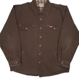 Carhartt Flannel Shirt - XL Brown Cotton