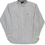 Ralph Lauren Striped Shirt - Large White Cotton