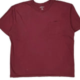 Dickies T-Shirt - 2XL Burgundy Cotton