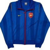 Arsenal Nike Striped Track Jacket - Small Blue Polyester