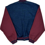 Parson Company Tri-Mountain Varsity Jacket - Large Blue Denim