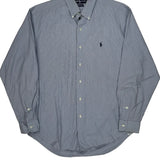 Marlowe Ralph Lauren Striped Shirt - Medium Blue Cotton