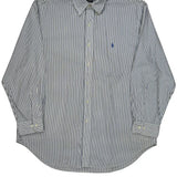 Ralph Lauren Striped Shirt - XL Blue Cotton