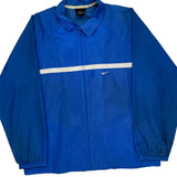 Nike Windbreaker - Large Blue Polyester