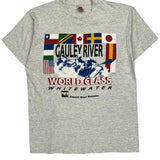 Single Stitch Fruit Of The Loom T-Shirt - XL Gray Cotton