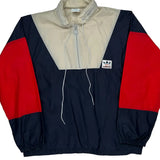 80'S Adidas Oversized Windbreaker - Medium Beige Nylon