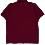 Lacoste Polo Shirt - Medium Burgundy Cotton