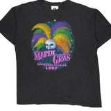 Single Stitch Mardi Gras 1997 Universal Studios Graphic T-Shirt - XL Black Cotton