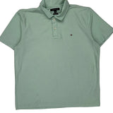Tommy Hilfiger Polo Shirt - Large Green Cotton