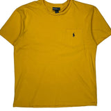 Polo By Ralph Lauren T-Shirt - Medium Yellow Cotton