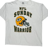 Green Bay Packers Starter Single Stitch T-Shirt - XL White Cotton