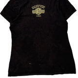 Ride To Live Harley Davidson Graphic T-Shirt - XL Black Cotton