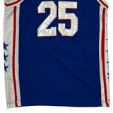 Philadelphia 76ers #25 Simmons Nike NBA Jersey - Medium Blue Polyester