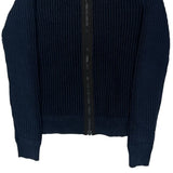 Calvin Klein Zip Up - Medium Blue Cotton