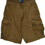 Polo By Ralph Lauren Cargo Shorts - 31W 10L Brown Cotton