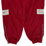 Team Nike Track Pants - Large Red Nylon