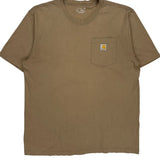 K87 Carhartt T-Shirt - Large Brown Cotton