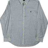 Ralph Lauren Checked Shirt - XL Blue Cotton