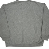 American Flag Chaps Ralph Lauren Spellout Sweatshirt - XL Gray Cotton Blend