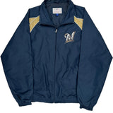 Milwaukee Brewers Mlb Windbreaker - XL Gold Polyester