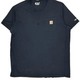 Carhartt Tall T-Shirt - 2XL Navy Cotton